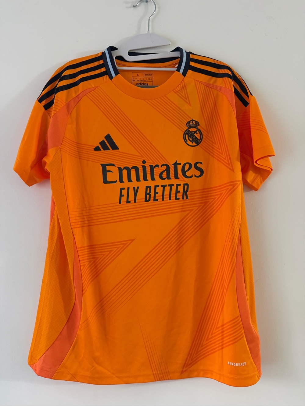 adidas Real Madrid Kids Orange Performance Football Jersey